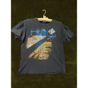 Vintage 1986 The Firm Mean Business Tour Shirt Cropped Single Stitch Black Tee